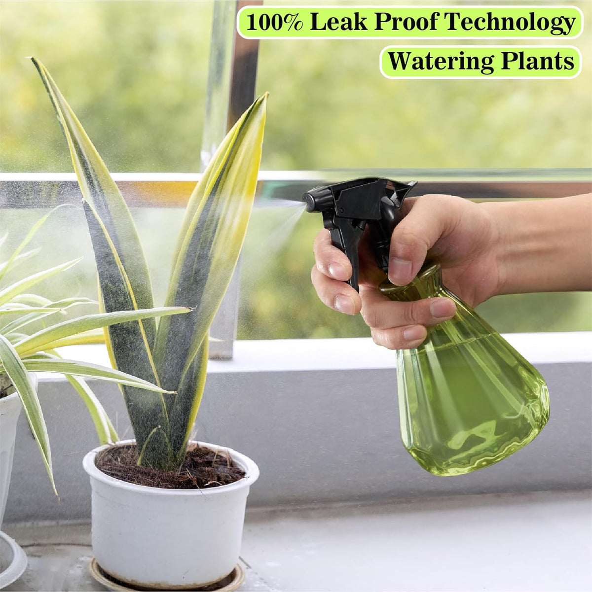𝐍𝐄𝐖 Spray Bottles 17 oz (2 Pack) - Leak Proof, Adjustable Nozzle, Empty Spray Bottles For Cleaning Solutions, Plants, Hair Misting, Pet, Or Diy Spray Bottle