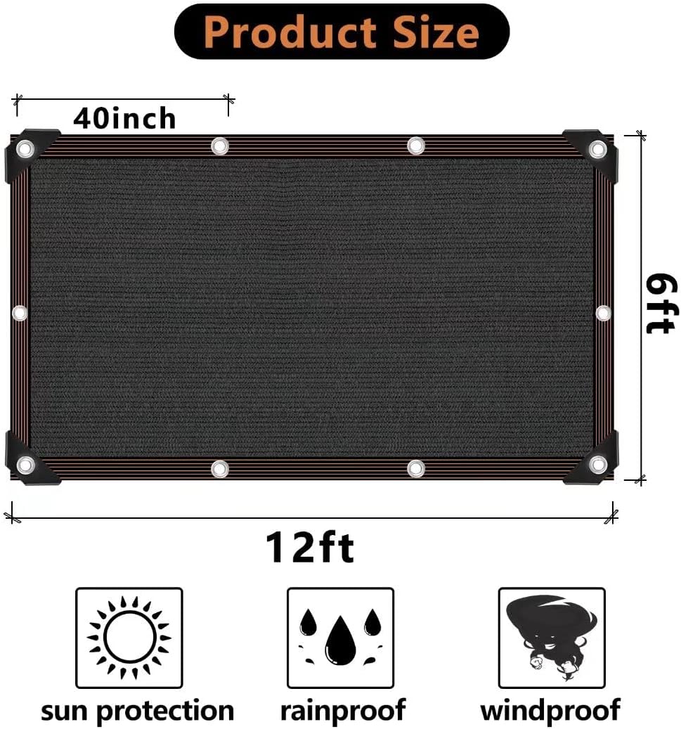 Shade Cloth - 70-90% Sunblock Net for Garden Patio,Shade Sails for Plants Greenhouse Outdoor Pergola Lawn Sun Shade Cloths for Kennel Chicken Coop Easier to Hang Shade Net Cover