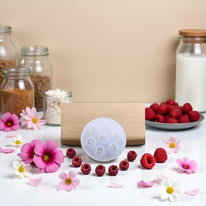 White Molds for Cupcakes Topper Decorating Blueberry Raspberry Icecube Silicone Molds, Fondant Cake Decorating,Baking Tools, Chocolate Candy Making Mold Pastry and Baking