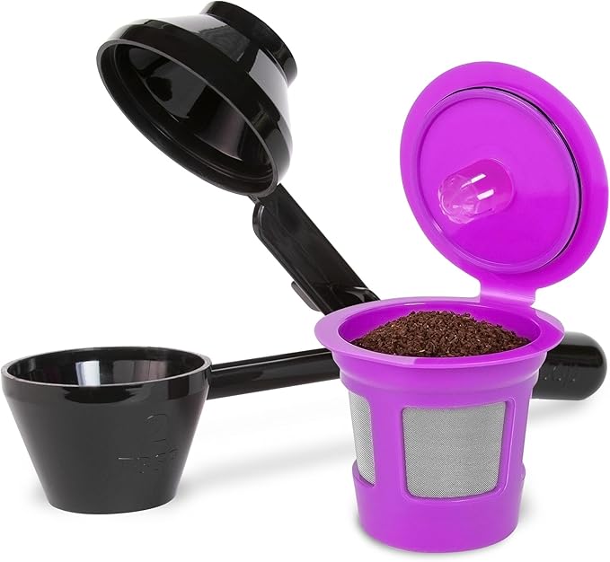 Single Serve Value Pack 1-Stream Reusable Filter Cup/EZ Scoop Perfect Pod Single Serve Pack Reusable Coffee Filter Cup & EZ-Scoop for K-CUP Brewers