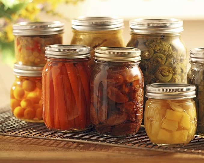 Dalzom® 72Pcs Canning Lids with 72Pcs Rings Regular Mouth, Premium Mason Jar Lids with Rings for Ball, Kerr Jars - Food Grade Material, 100% Fit & Airtight for Regular Mouth Mason Jars