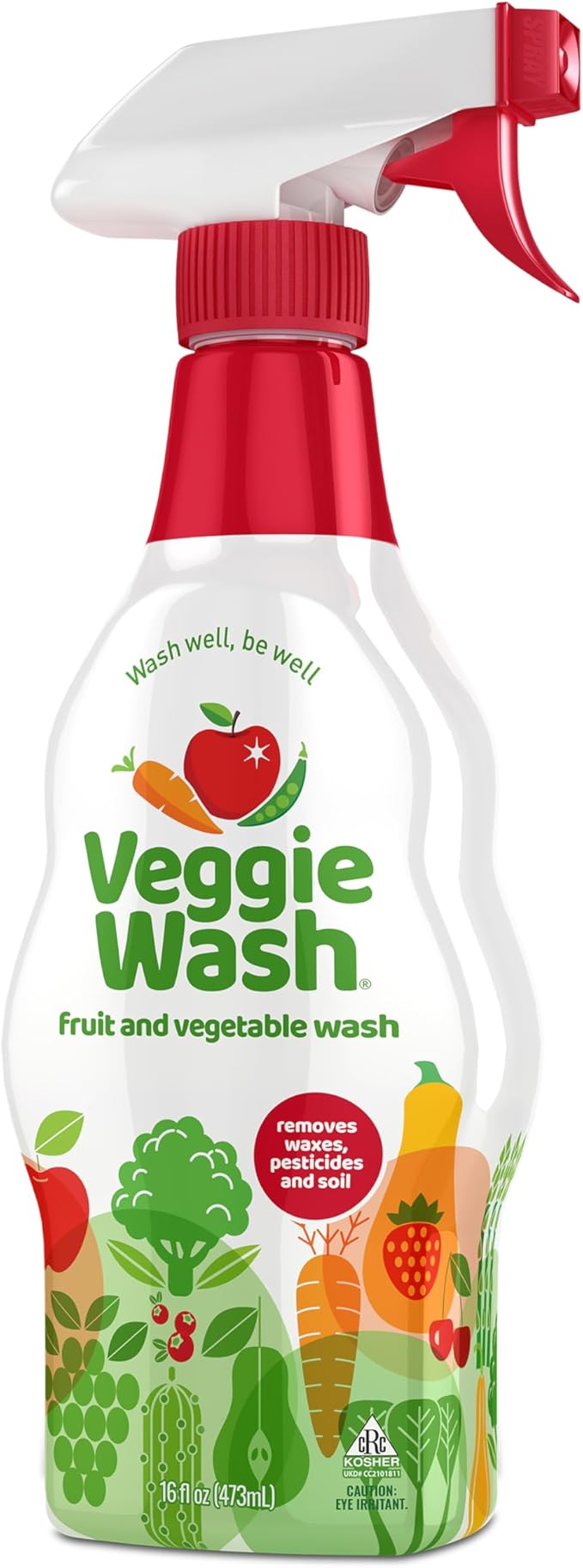 Veggie Wash Fruit & Vegetable Wash, Produce Wash and Cleaner Bundle Pack - 16 oz. Spray and 1 Gallon Refill, Packaging May Vary