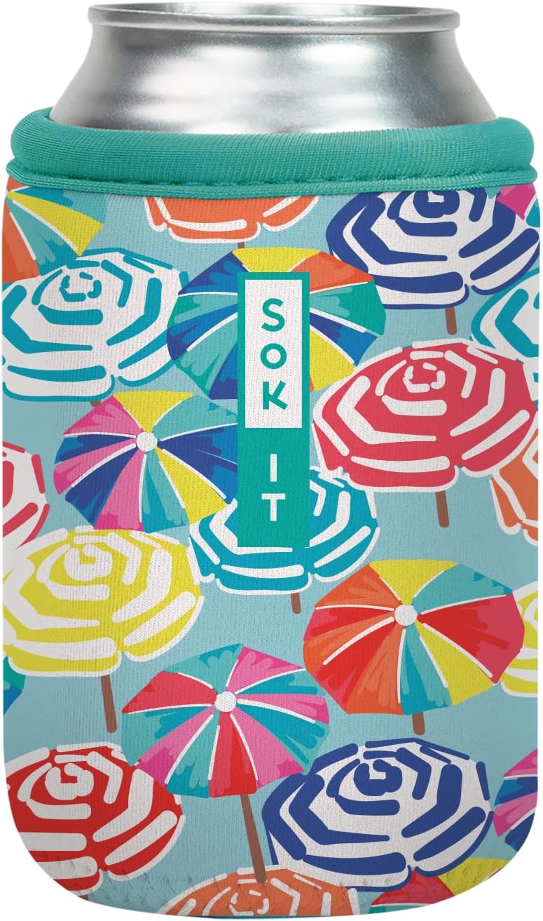 Sok It CanSok Sleeve for Beer & Soda Insulated Neoprene Cover (Sicilian Sunsets, 12oz Can Sleeve)