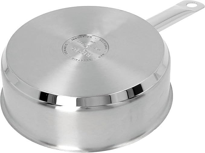 Demeyere Resto 18/10 Stainless Steel Stovetop Egg Poacher Set, 4 Removable Cups, Induction Compatible, Dishwasher Safe