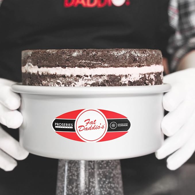 Fat Daddio's PCC-63SET Anodized Aluminum Round Cheesecake Pans, 2 Piece Set, 6 x 3 Inch