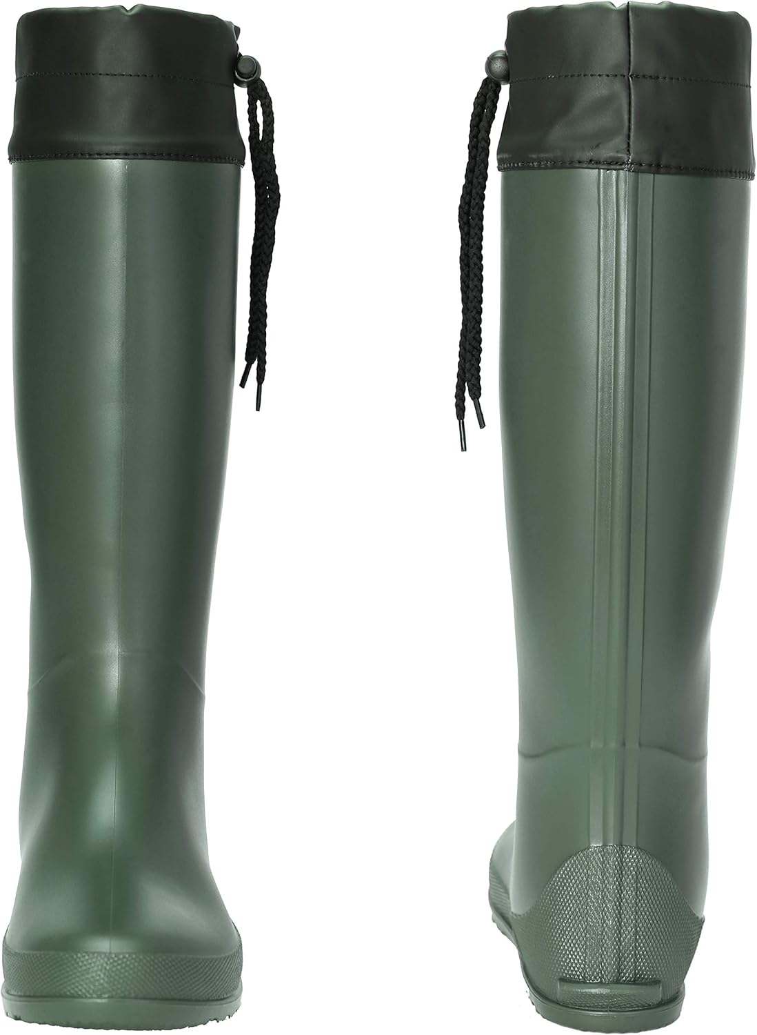 Asgard Packable Tall Rain Boots for Women Waterproof Rubber Garden Boots Ultra Lightweight Flat Mud Boots- NOT FOR WIDE CALF