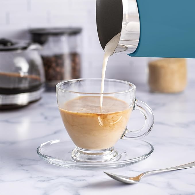 Starument Electric Milk Frother - Automatic Milk Foamer & Heater for Coffee, Latte, Cappuccino, Other Creamy Drinks - 4 Settings for Cold Foam, Airy Milk Foam, Dense Foam & Warm Milk - Easy to Use