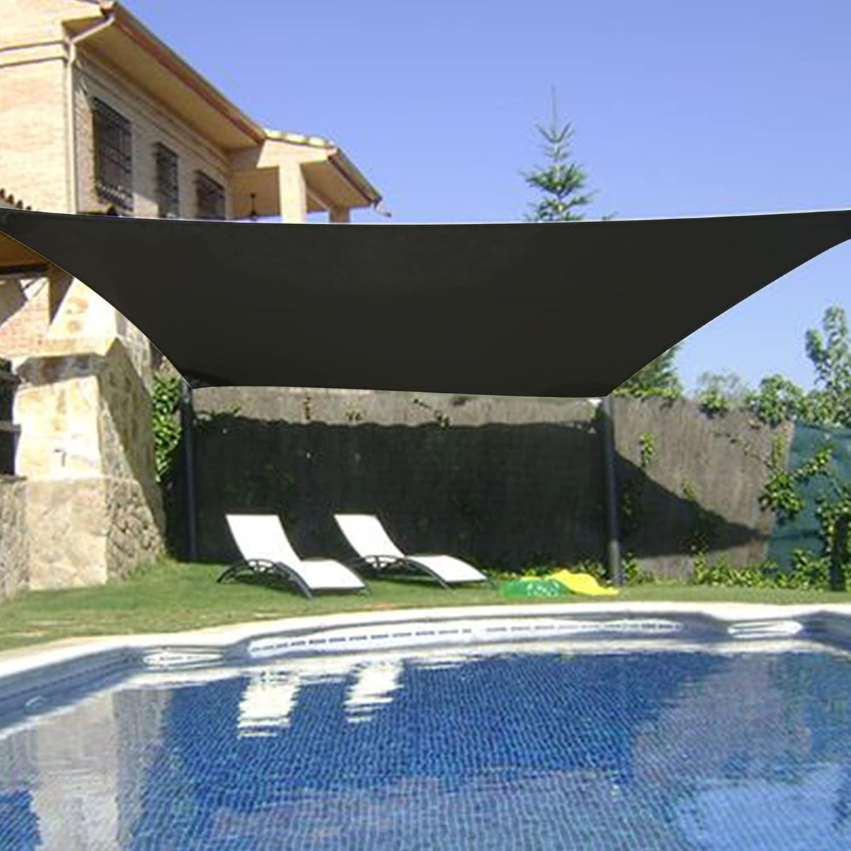 winemana 90% Shade Cloth, Dog Kennel Shade Cover, 6.5 x 10 FT Sturdy Durable Sunblock Shade Mesh Tarp with Grommets for Patio Plants Greenhouse Chicken Coop Porch