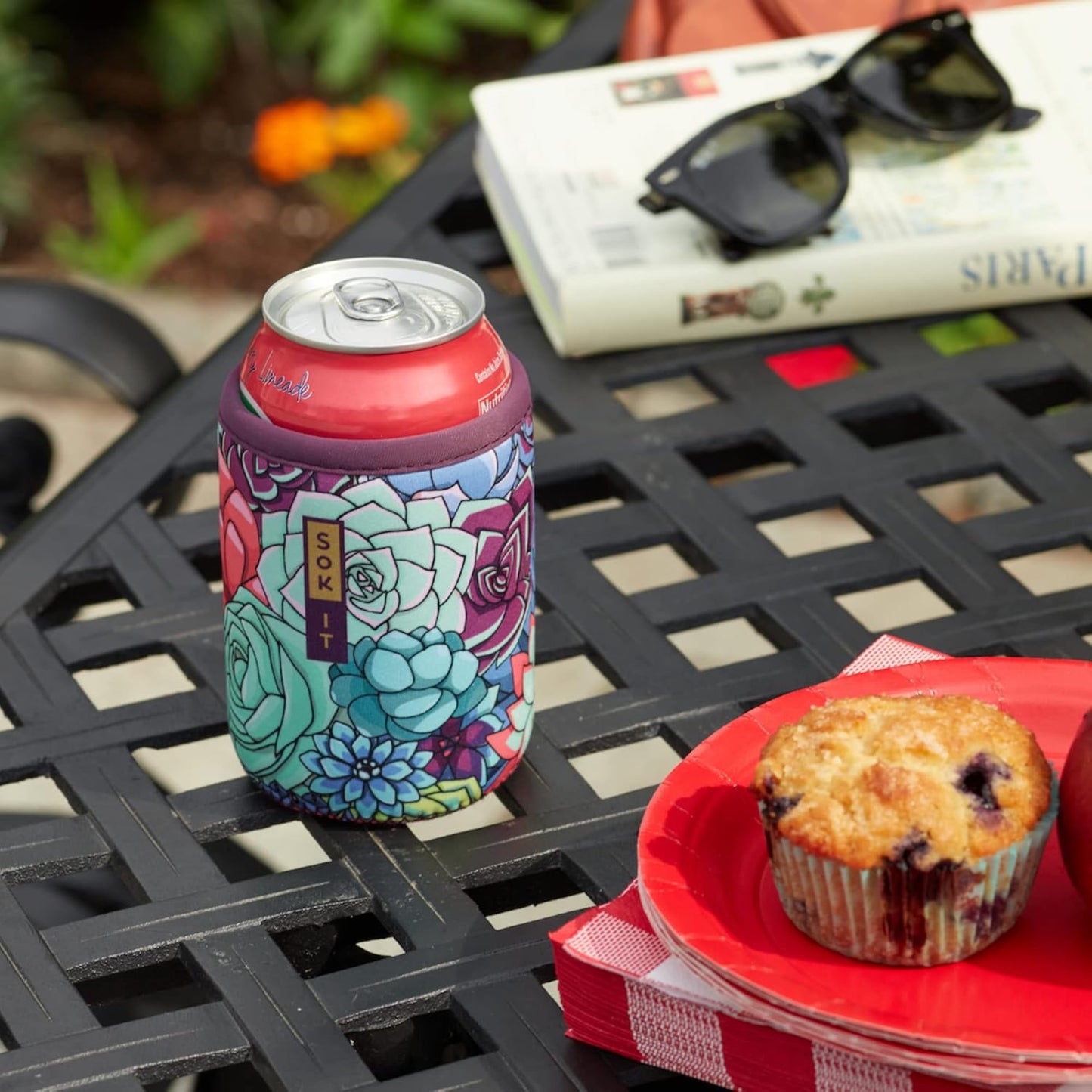 Sok It CanSok Sleeve for Beer & Soda Insulated Neoprene Cover (Lavender Honey, 12oz Slim Can Sleeve)