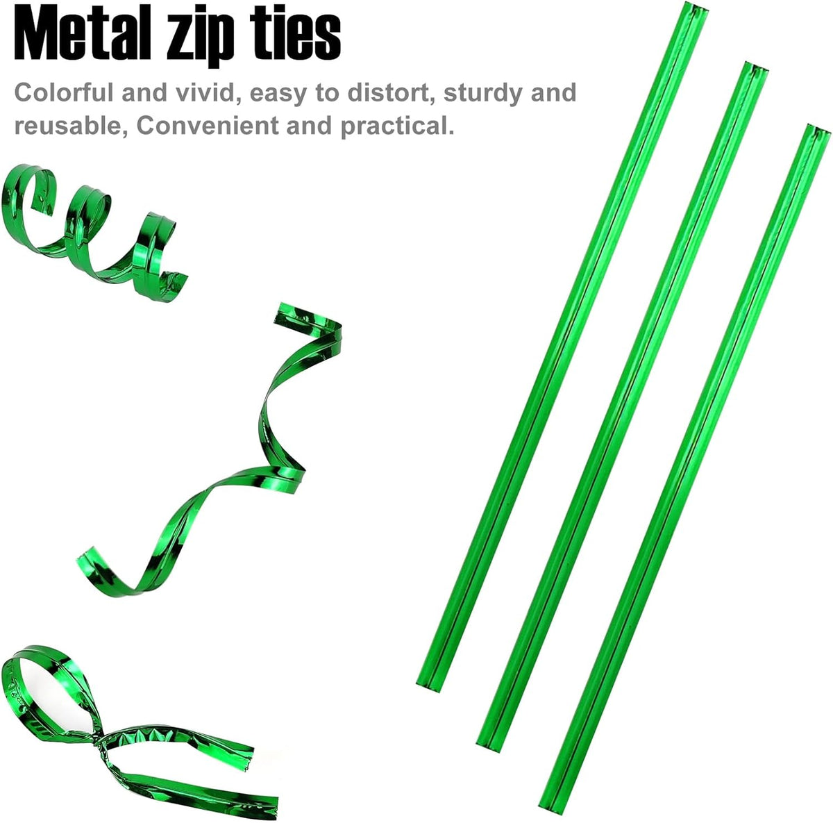 800 Pcs Metal Twist Ties 4 Inches Twist Straps for Bread Bags Candy Bags Snack Bags Halloween Party Cake Favor (Silver)