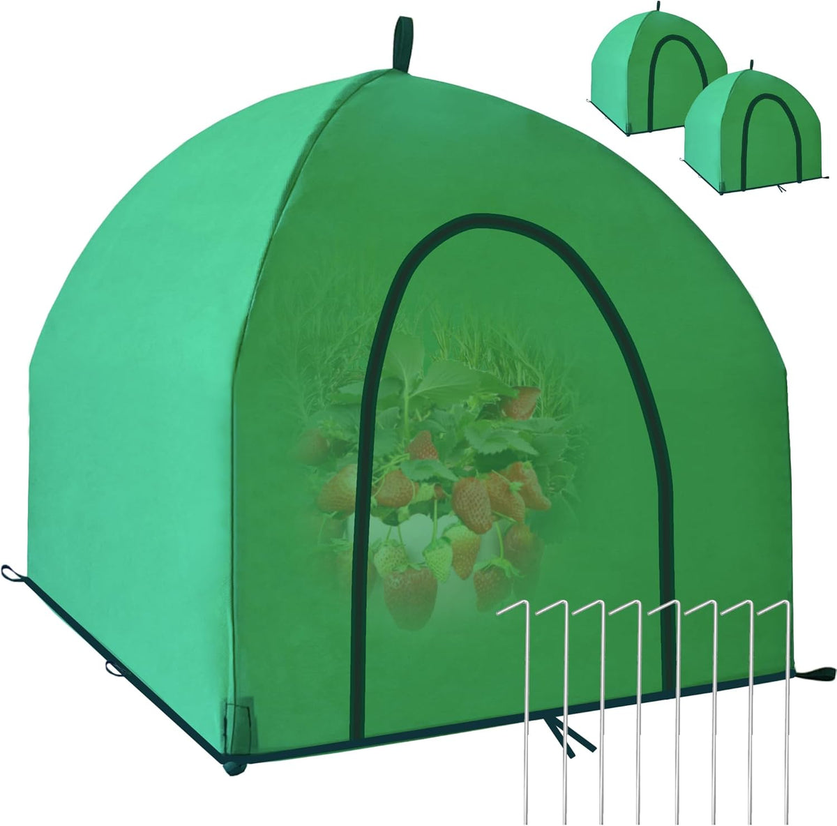 36″*36″*35.5″, Winter Plant Warm Covers - Raised Bed Cover, Garden Row Accelerator, Warm Tent Freeze Protection Humidity Domes for Germination, Seedling Propagation Protecting Plants from Animals 2PCS