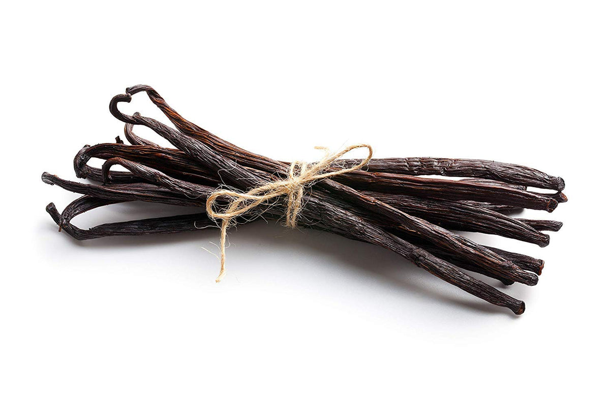 5 Vanilla Beans - Whole Extract Grade B Pods for Baking, Homemade Extract, Brewing, Coffee, Cooking - Tahitian