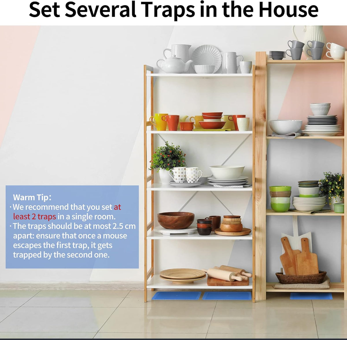 LULUCATCH Super Glue Traps 10 Pack for Mice & Snakes, Larger, Heavier Sticky Traps with Non-Toxic Glue. Sticky Mouse Traps Indoor, Easy to Set, Pet Safe Pest Control