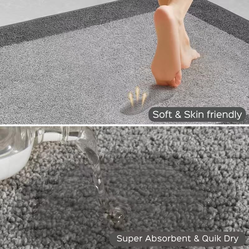 Machine Washable Runner Rug 32" x 120", Non Slip Kitchen Mat for Floor, Absorbent Entryway Rug for Kitchen, Bedroom, Living Room, Hallway, Door (Roll Packing)