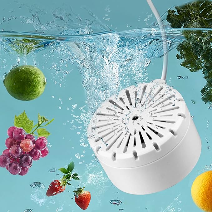 IMENE Upgraded 2-in-1 Fruit and Vegetable Washing Machine, Portable Fruit and Vegetable cleaner Device, OH-ion Purifier for Fruit, Vegetables, Rice, Meat and Tableware