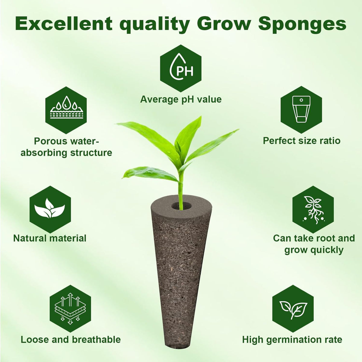 85 Pack Hydroponic Pods Supplies for Aerogarden Pods, Grow Sponges for Hydroponics, Seed Pods Kit with 36 Grow Sponges, 36 Pod Labels,12 Plant Labels, 1 Tweezer for Hydroponic Indoor Garden System
