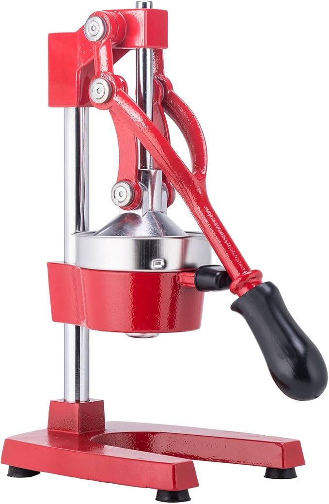 CO-Z Manual Citrus Juicer, Professional Orange and Lemon Juice Maker, Easy to Clean, Red