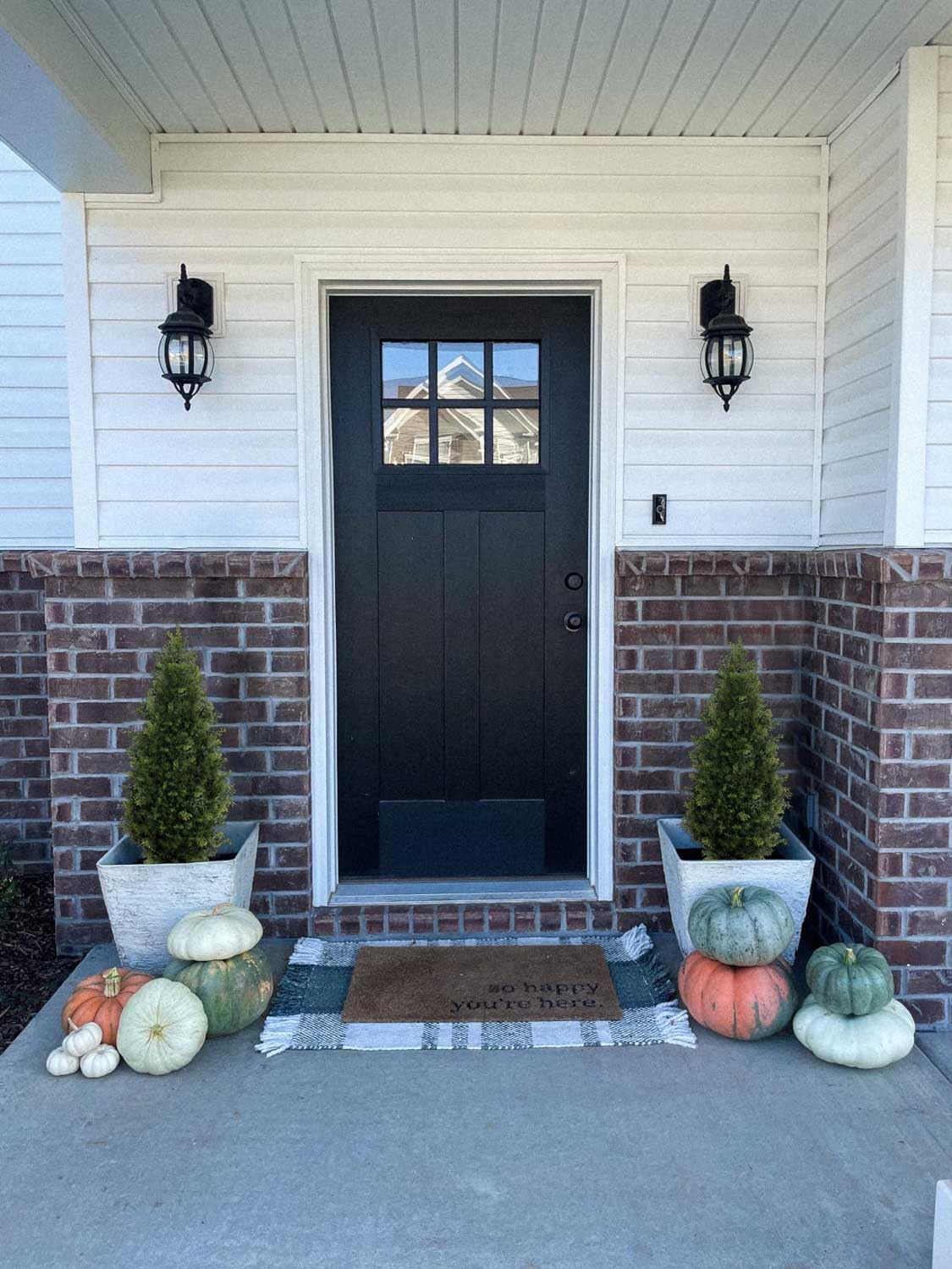 Aveyas 3ft Artificial Cedar Topiary Trees for Outdoor Front Porch Door, 3 Feet Faux Potted Plants Evergreen Fake Pine Cypress Tree for Outside Home Decor (3 ft Tall) - Set of 2 Pack