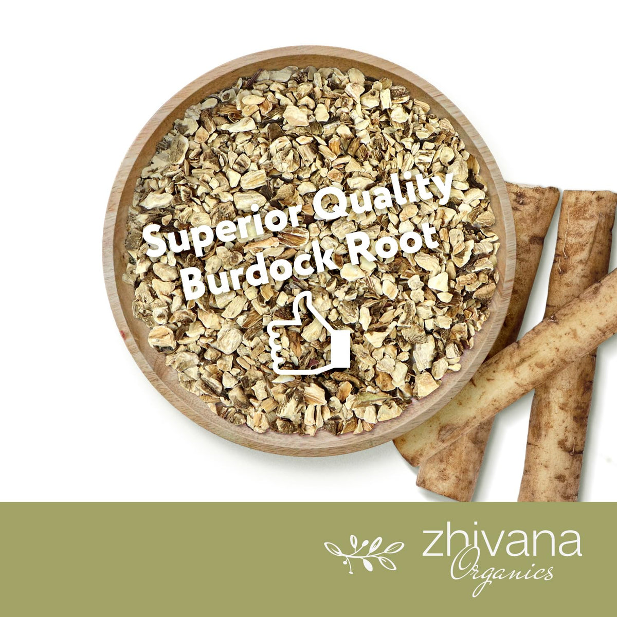 Premium Burdock Root Organic (16 oz.) - Greater Burdock Root Tea Loose - Raíz De Bardana Organica 우엉차