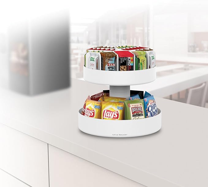 Mind Reader Snack Storage Bundle with Coffee Cup Organizer (Black)