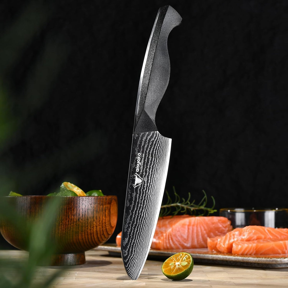 Santoku Knife 5" inches-Japan 8C Super Steel 67 Layer Damascus Steel-Sharp Kitchen Knife-Full Tang ABS Anti-Skid Handle utility knife Cooking Knife with Luxury Gift Box
