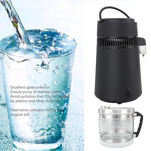 1 Gallon 4L Water Distiller Container Replacement Glass Collection Bottle Distiller Water Container for Home Beauty Countertop