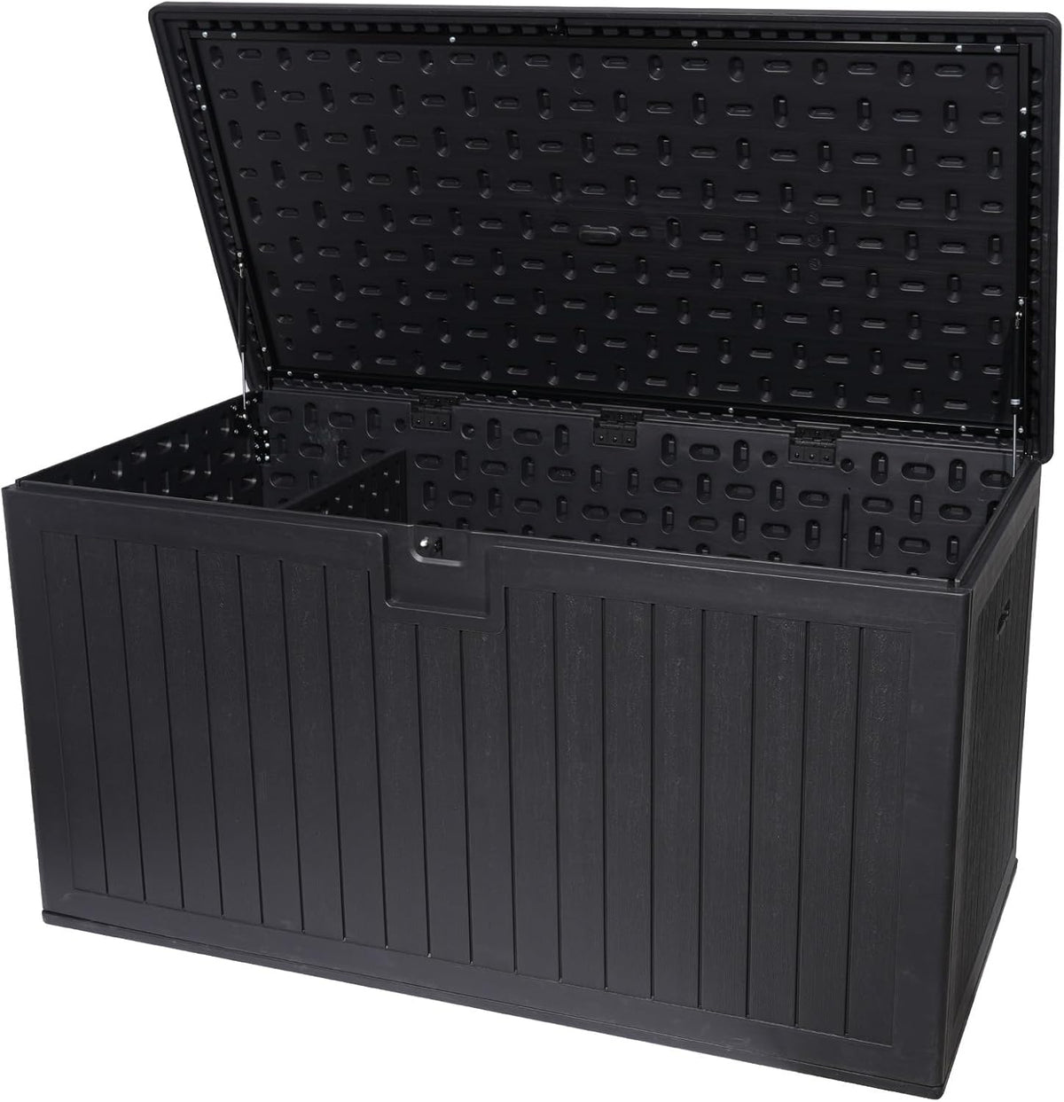 230 Gallon Outdoor Storage Box Waterproof, Extra Large Plastic Outside Deck Box Weatherproof, Resin Patio Storage Bin with Lock and Lids for Pool Equipment and Cusion