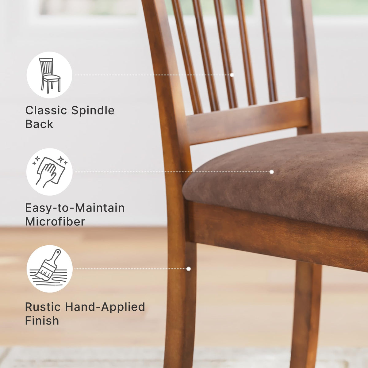 Berringer Wood Dining Chairs Set of 2