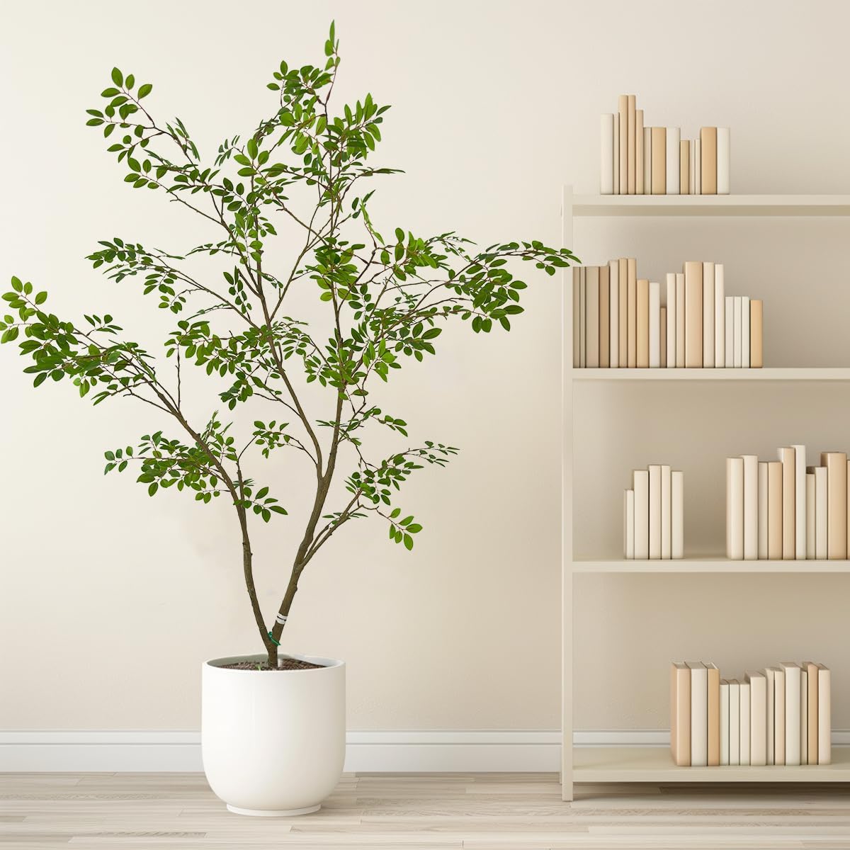 Artificial Elm Tree Faux Elm Tree 6ft Tall Fake Plant in Pot Fake Silk Tree Faux Plants Indoor