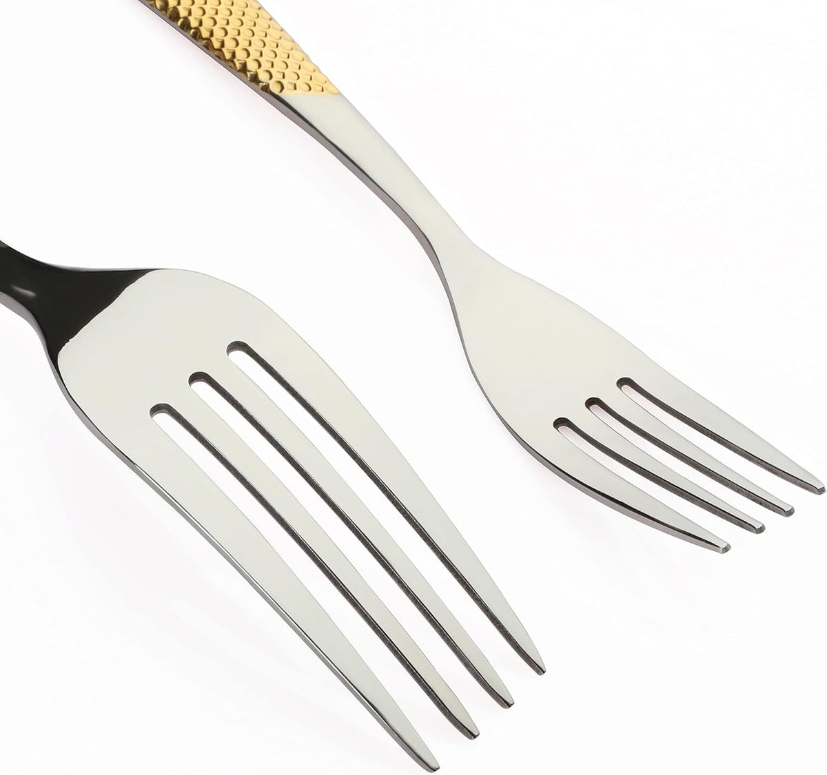 Gold Silverware Set 20-Piece Stainless Steel Flatware Cutlery Set Service for 4 Kitchen Tableware Utensil Set Includes Knives Spoons Forks For Home Kitchen Restaurant