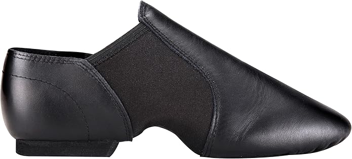 Linodes Unisex Leather Upper Jazz Shoe Slip-on for Women and Men's Dance Shoes