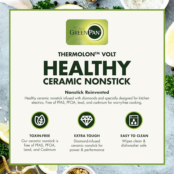 GreenPan Elite 4-Square Belgian & Classic Waffle Maker,Healthy Ceramic Nonstick Dishwasher Safe Plates, Adjustable Shade/Crunch Control, Wont Overflow, Easy Cleanup Breakfast, PFAS-Free, White