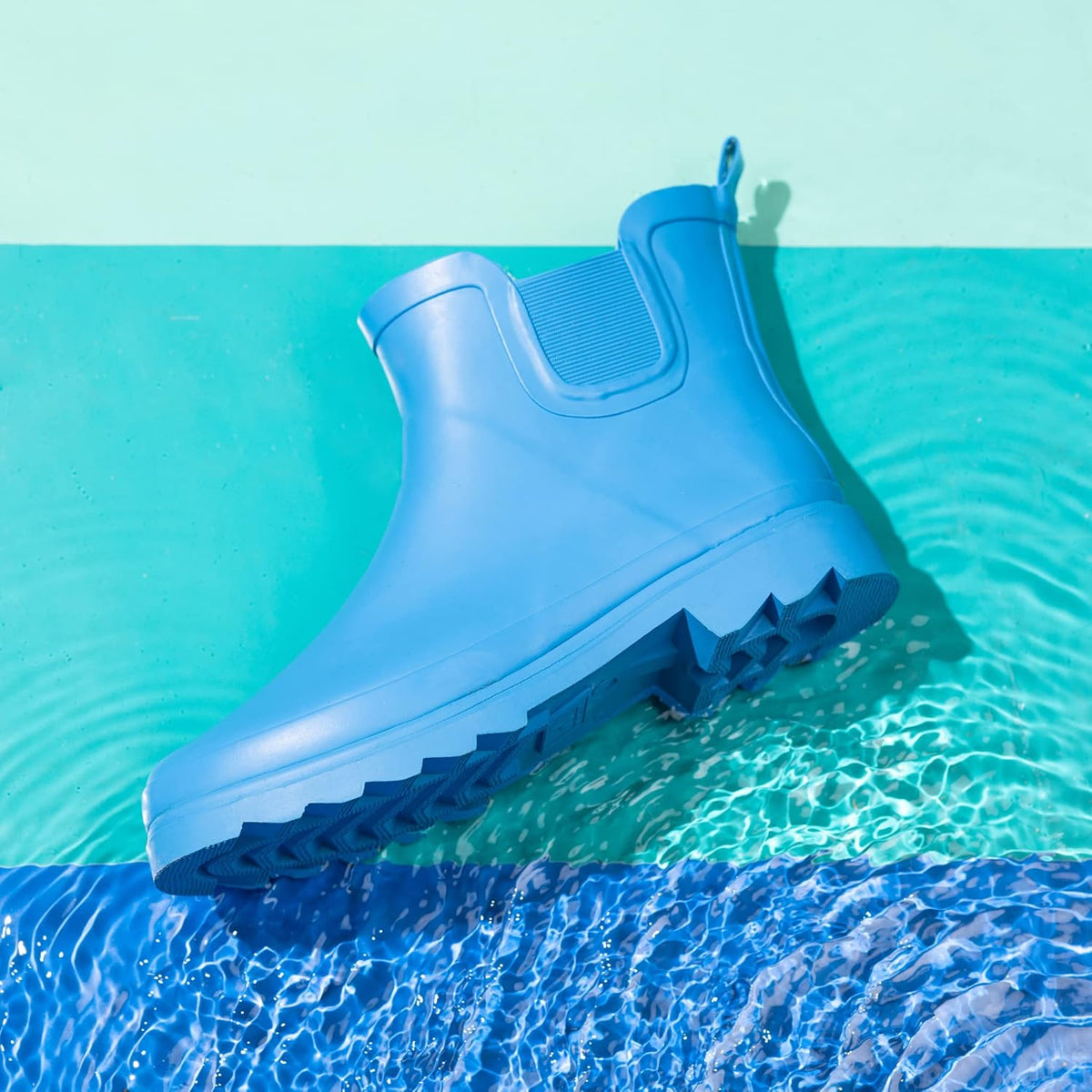 NORTY - Womens Ankle Rain Boots - Ladies Waterproof Winter Spring Garden Boot runs ½ size large