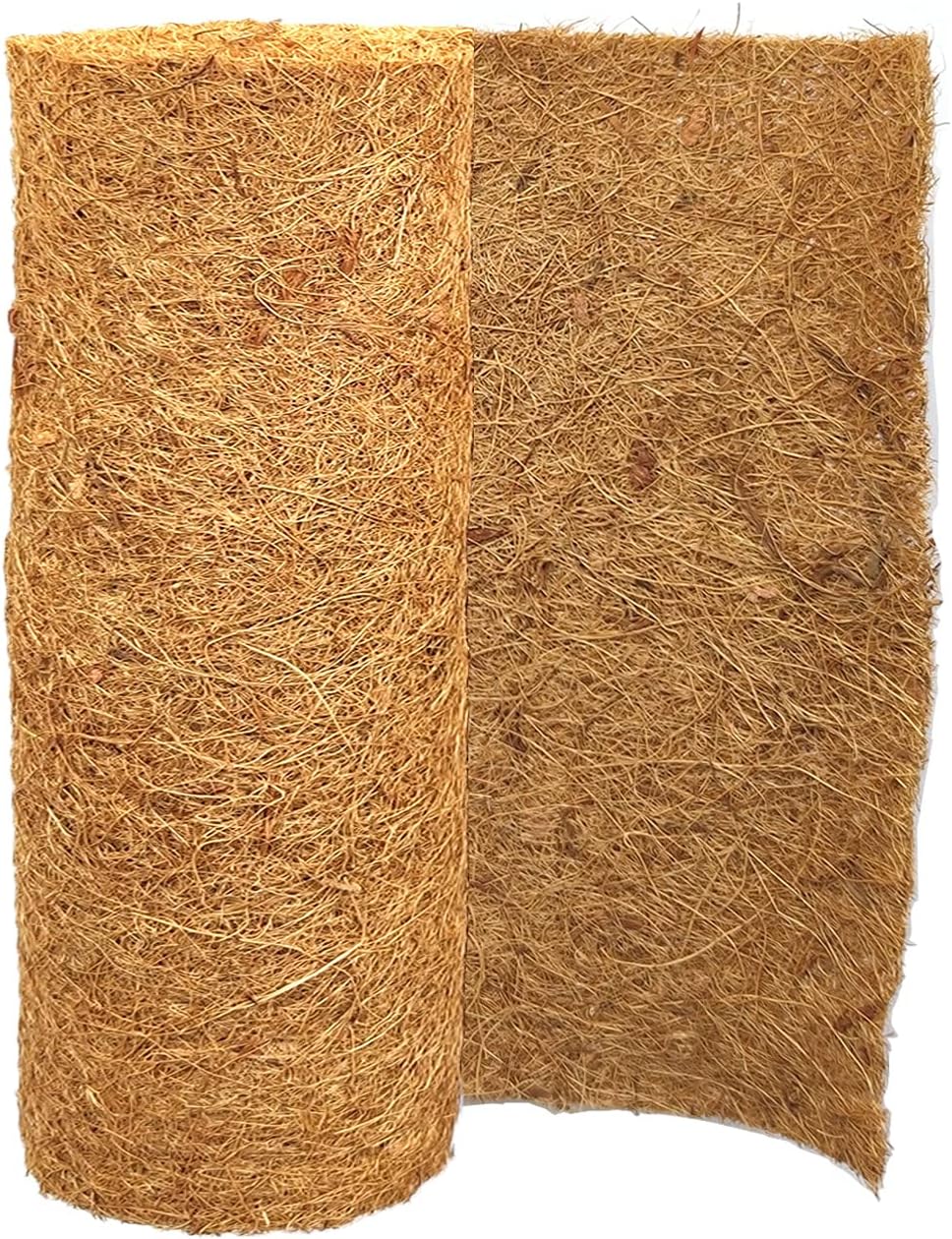 12x80 inch Natural Coco Liner Roll Coconut Coir Liner Sheets Coco Mat for Planter Window Box Flower Basket Garden Decoration Animal Pet Pad Liner