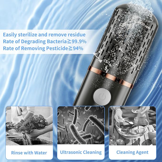 Fruit and Vegetable Washing Machine, Fruit Cleaner Device, Fruit Purifier for with OH-ion Purification Technology for Cleaning Fruit -Sold by Heyjar US Only