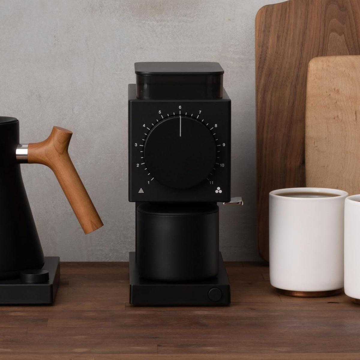 Fellow Gen 2 Ode Brew Grinder - Burr, Electric Coffee Bean Grinder with 31 Settings for Drip, French Press & Cold Brew - Small Footprint - Matte Black