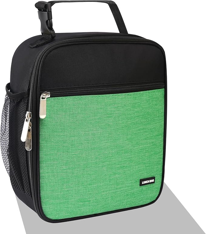 Lovoeo Lunch box Lunch bag for men women Insulated Lunchbox Lunch bags for Work Picnic Travel (Thicken green)