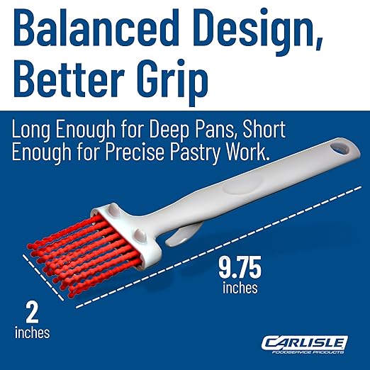 CFS 4040305 Silicone Basting Brush with Hook, 2", Red (Case of 12)