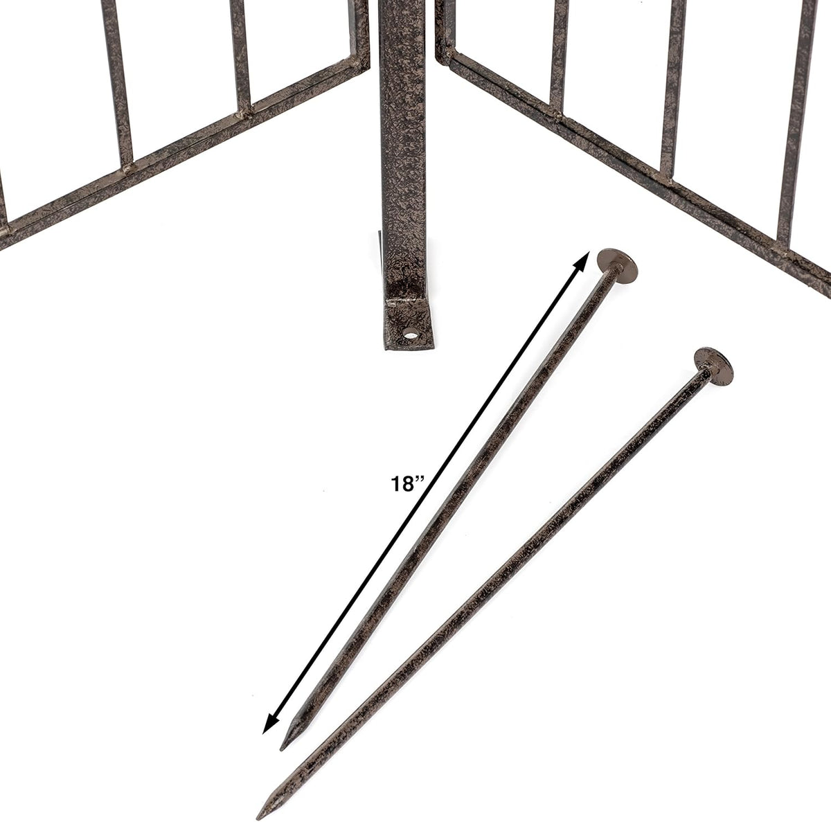 H Potter Large Iron Garden Trellis for Climbing Plants Patio Screen Deck Privacy Fence