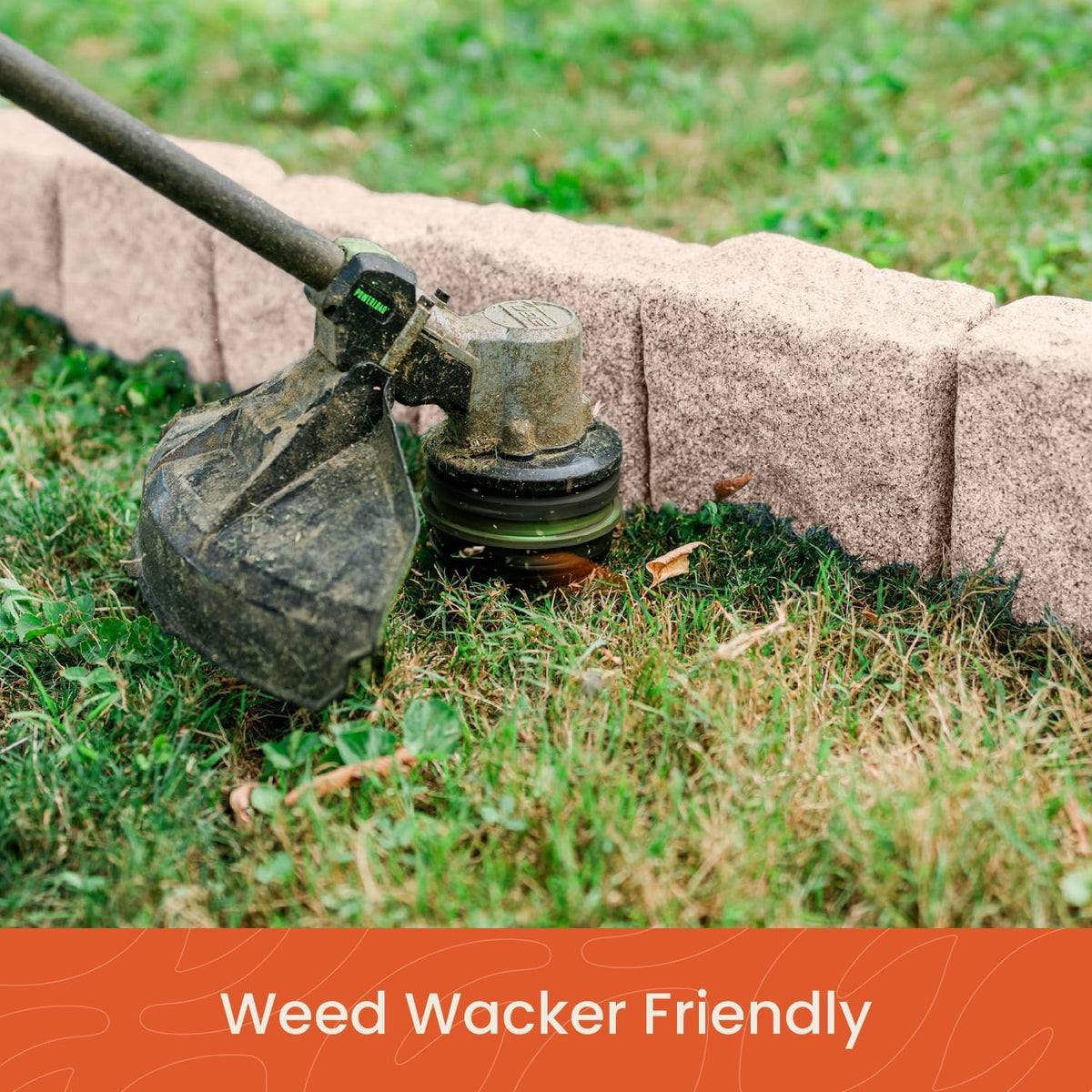 Beuta Landscape Edging | Garden Edging Border | Faux Stone Blocks for Lawn Edging, Flower Beds & Yard Edging– 10 Pack | Each Section Has 6 Blocks 48" L x 4" W x 6.5" H | 20 Spikes | Cobblestone