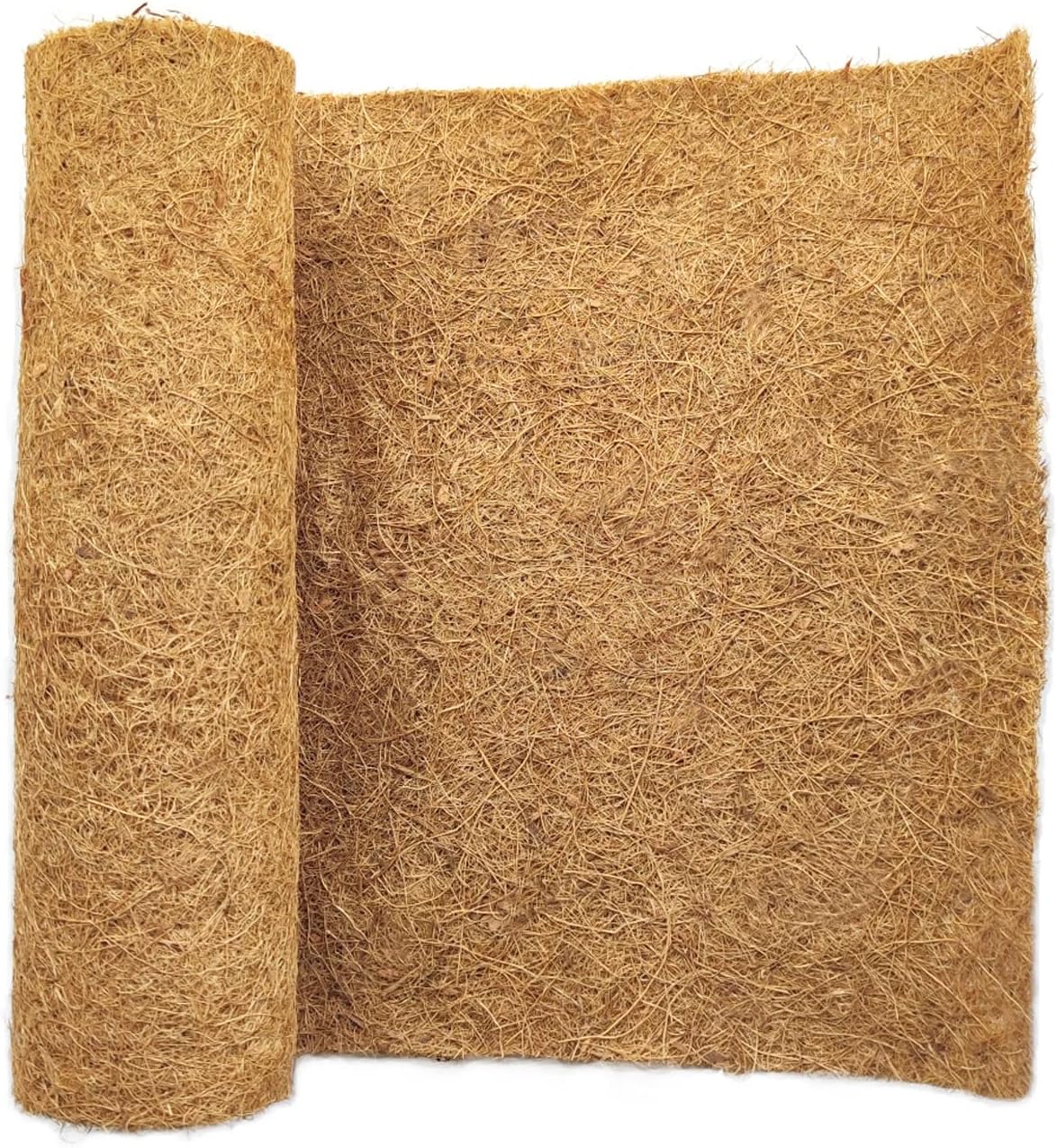 16x40 inch Natural Coconut Coir Liner Sheets Coco Fiber Roll Coco Mat for Planter Flower Basket Liner Garden Decoration Animal Pet Pad