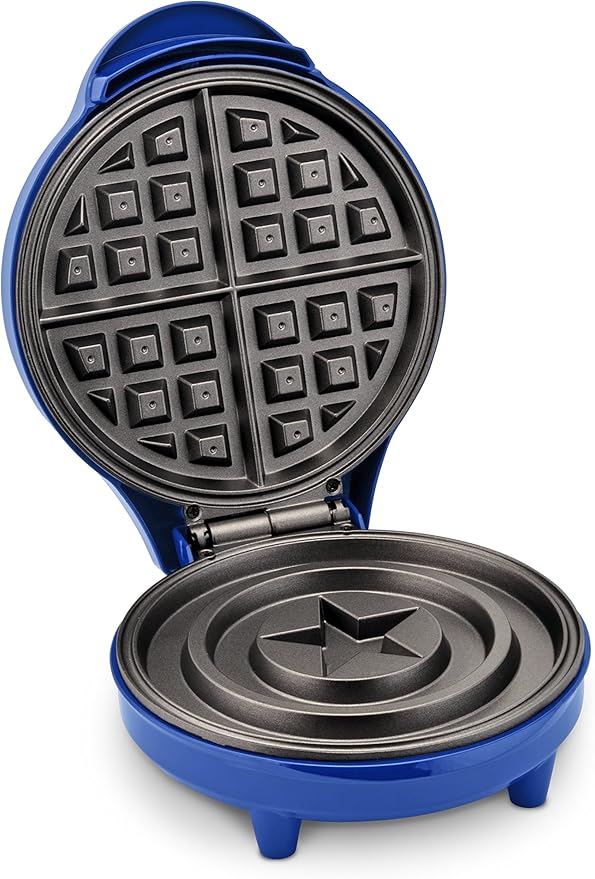 Marvel MVA-278 Captain America Waffle Maker, Blue