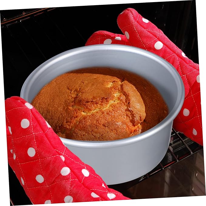 Happyyami Round Cake Pans Baking Set Cake Molds Detachable Bottom Home Baking Accessories