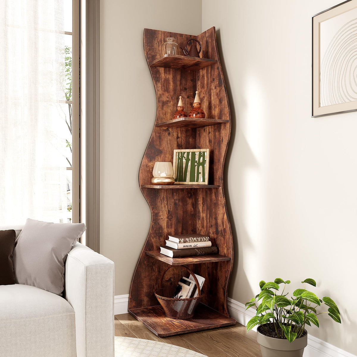 70 Inch Corner Shelf