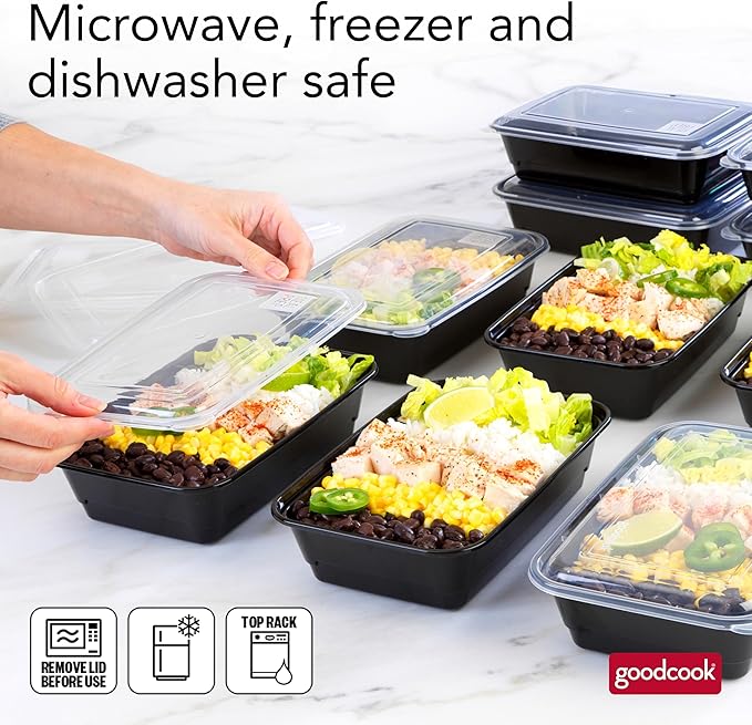 GoodCook Meal Prep Containers, Single