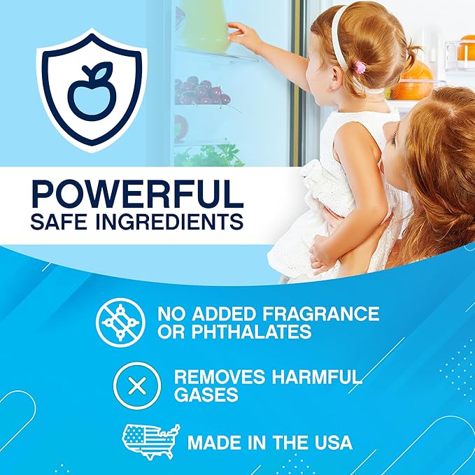 NonScents Shoe & Refrigerator Deodorizer Bundle - 4 Pack (8 Count) Shoe Odor Eliminator & 2 Refrigerator Deodorizer - Powerful, Reusable Odor Absorbers for Shoes, Fridge, Closets - Unscented Freshness