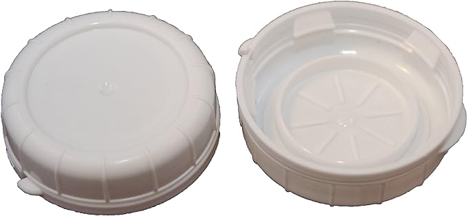 The Dairy Shoppe Glass Milk Bottle, Heavy Glass with Extra Lid, Creamery Style (2, Round Quart)