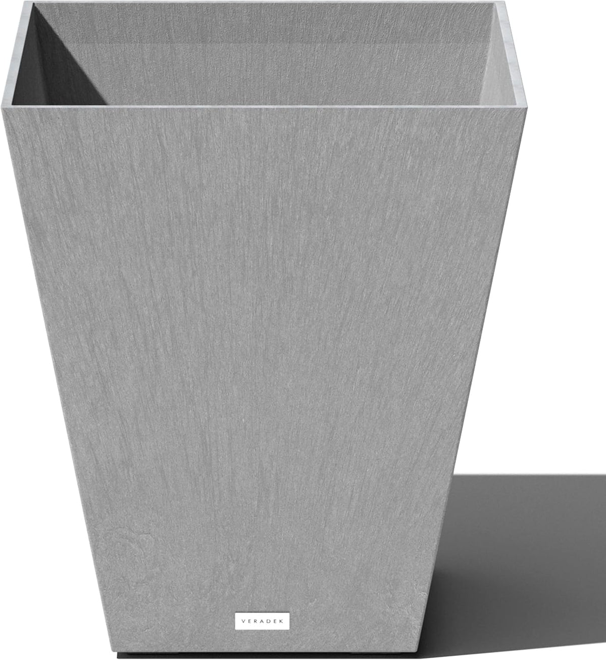 Veradek Pure Series Nobleton Plastic Planter - Large Pots for Indoor or Outdoor Porch/Patio | Durable All-Weather Use with Drainage Holes | Modern Planter Décor for Flowers, Shrubs, Trees