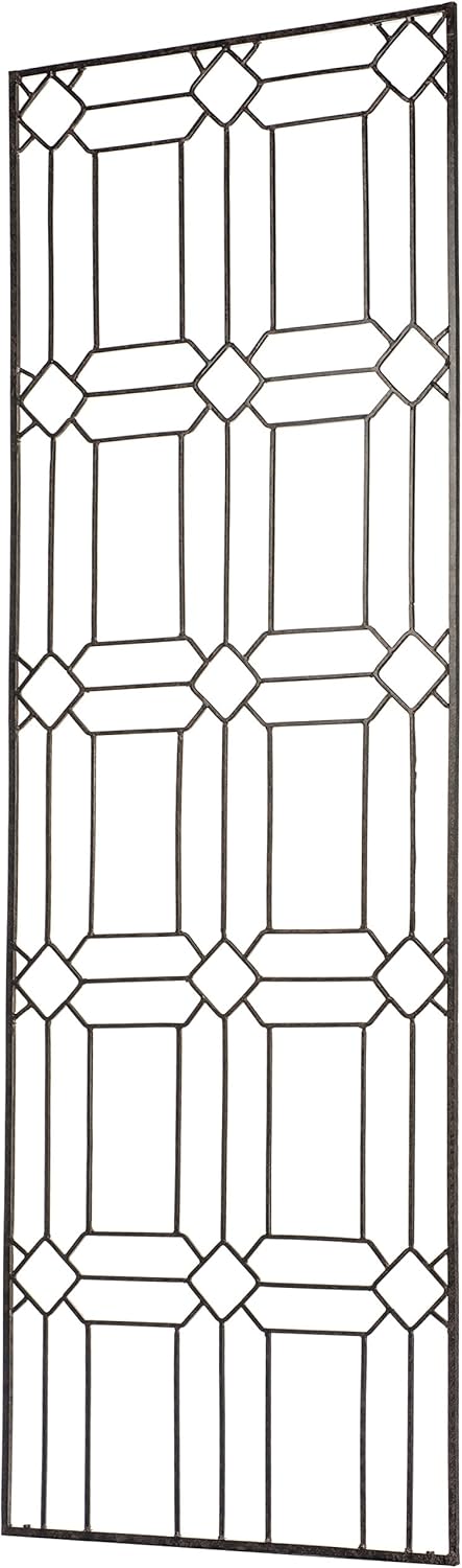 H Potter Garden Trellis for Climbing Plants Metal Outdoor Wall Decor or Flowers Roses Vine Ivy Clematis Large