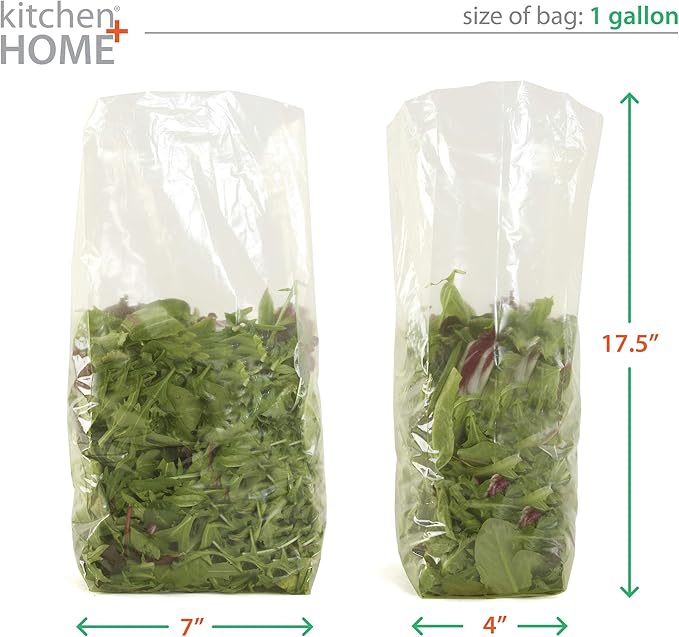 Keep it Fresh Produce Bags - 90 Reusable BPA Free Freshness Produce Bags & Twist Ties - Keeps Fruits, Veggies, and Flowers Fresher Longer